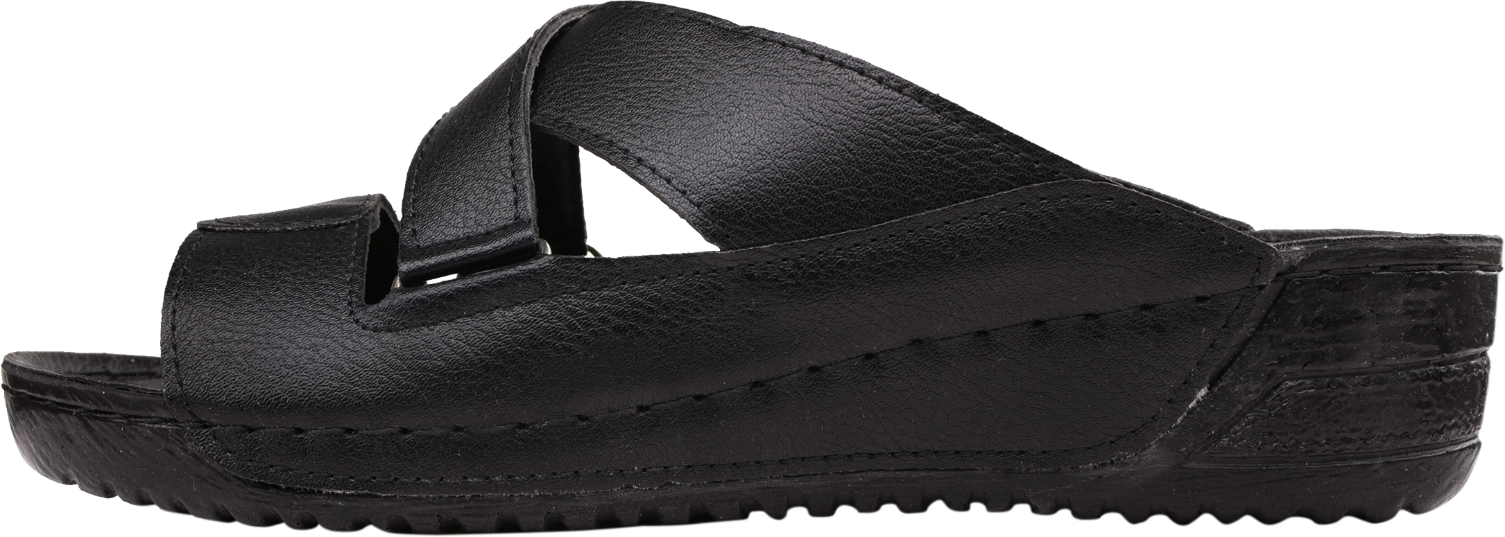 دمپایی خارپاشنه طبی زنانه خزر مدل ساناز کد 01 رنگ مشکی